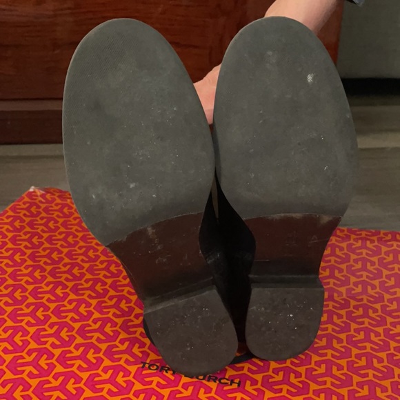 Tory Burch alaina 30mm boot tumbled leather suede - Picture 7 of 11